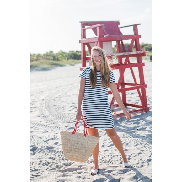 J. Crew Striped T Shirt Dress - Picture 12 of 14